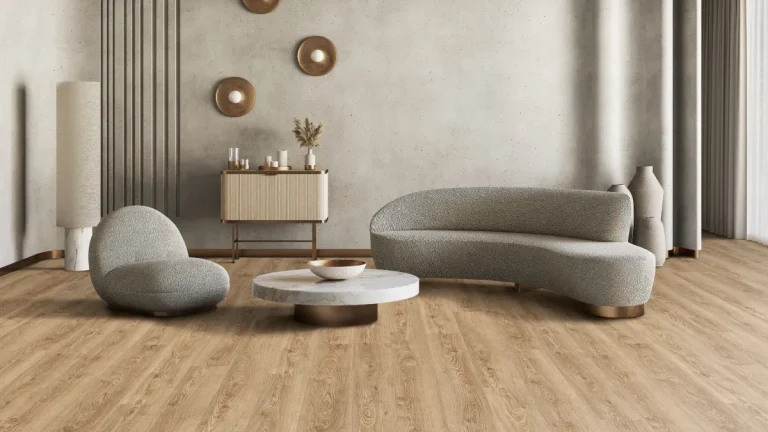 HARO DISANO Designboden Eiche Victoria Honig in einem modernen Wohnbereich