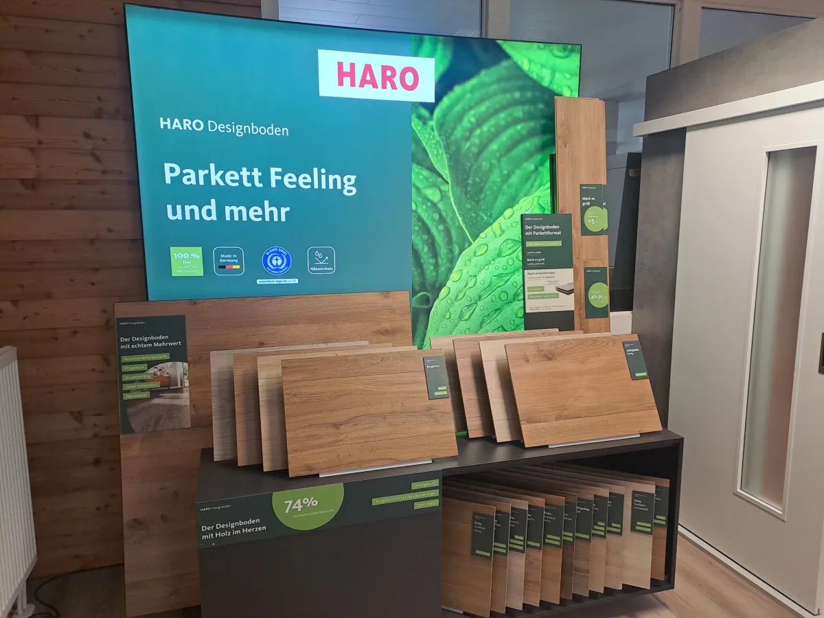 Designboden, Ausstellung Holz Blüm Bürstadt